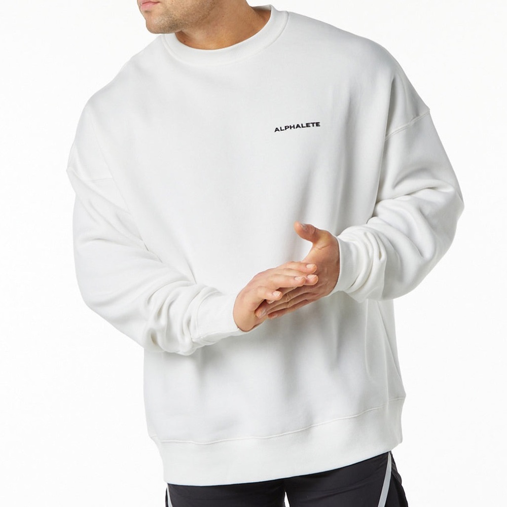 Alphalete Classic Crew- White